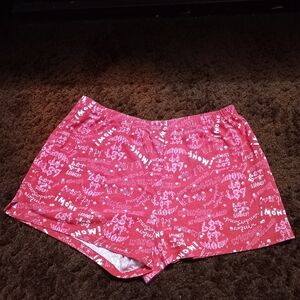 Joe Boxer Red and White Pajama Set with Elastic Waistbands